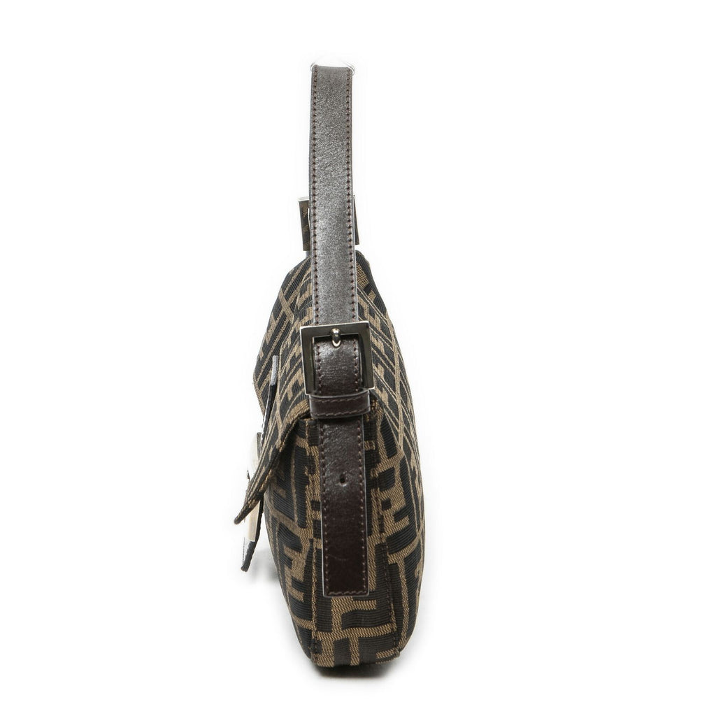 Fendi Baguette Brown Zucca Canvas Messenger — view 3