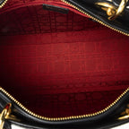 Dior Large Lady Dior Zip Black Canada Lambskin Leather Handbag — view 9