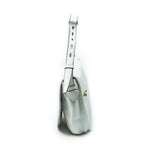 Loewe Heritage Flap Messenger White Gray Calfskin Leather — view 3