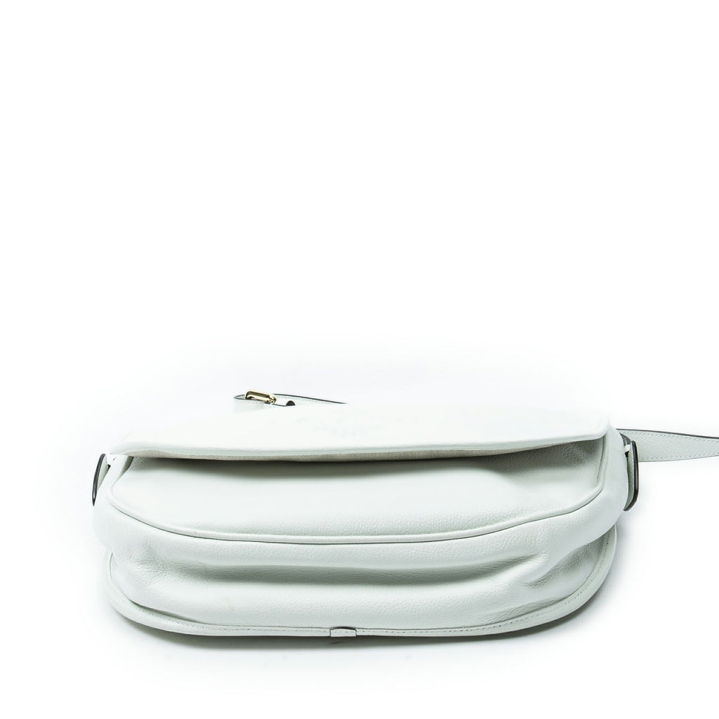 Loewe Heritage Flap Messenger White Gray Calfskin Leather — view 6