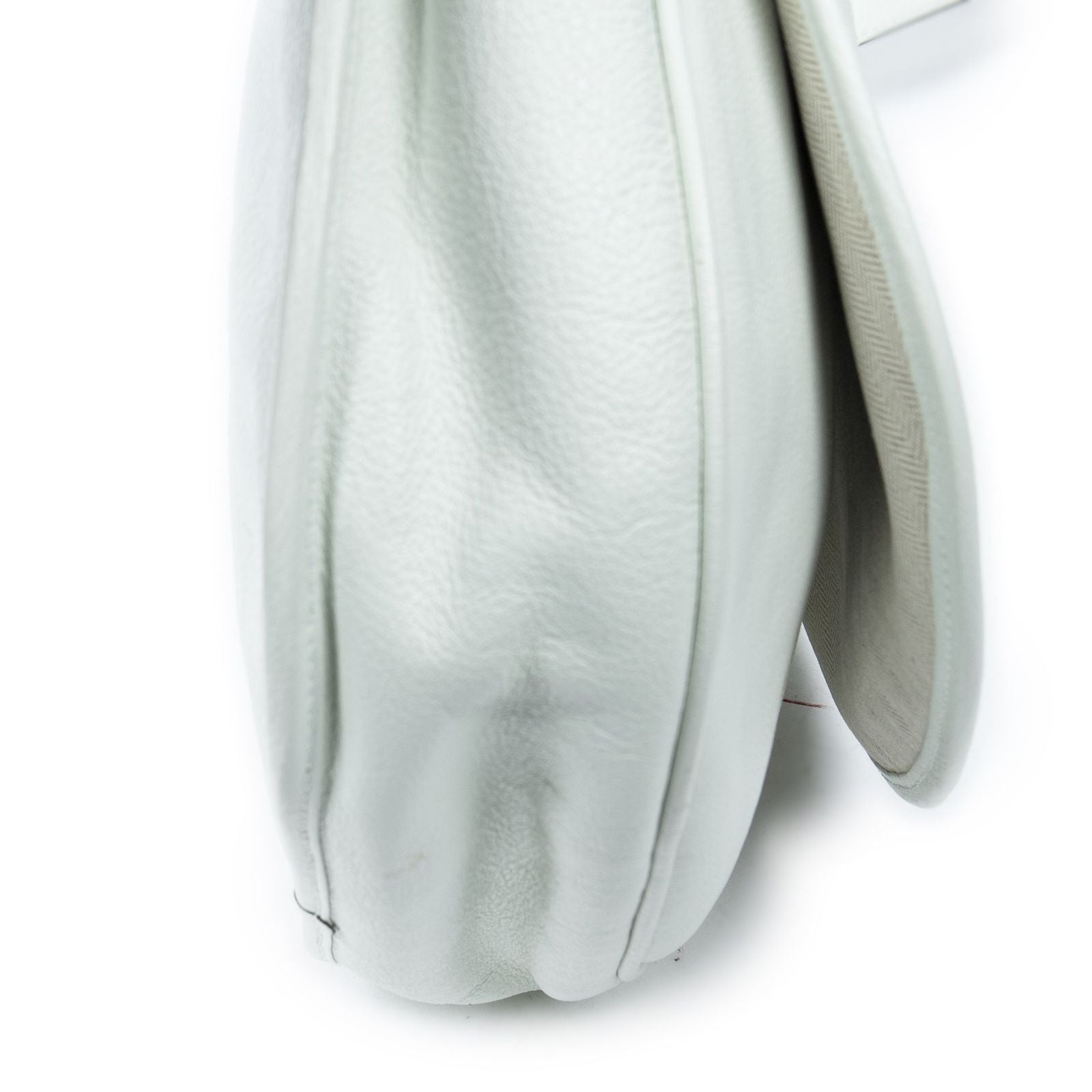 Loewe Heritage Flap Messenger White Gray Calfskin Leather — view 8