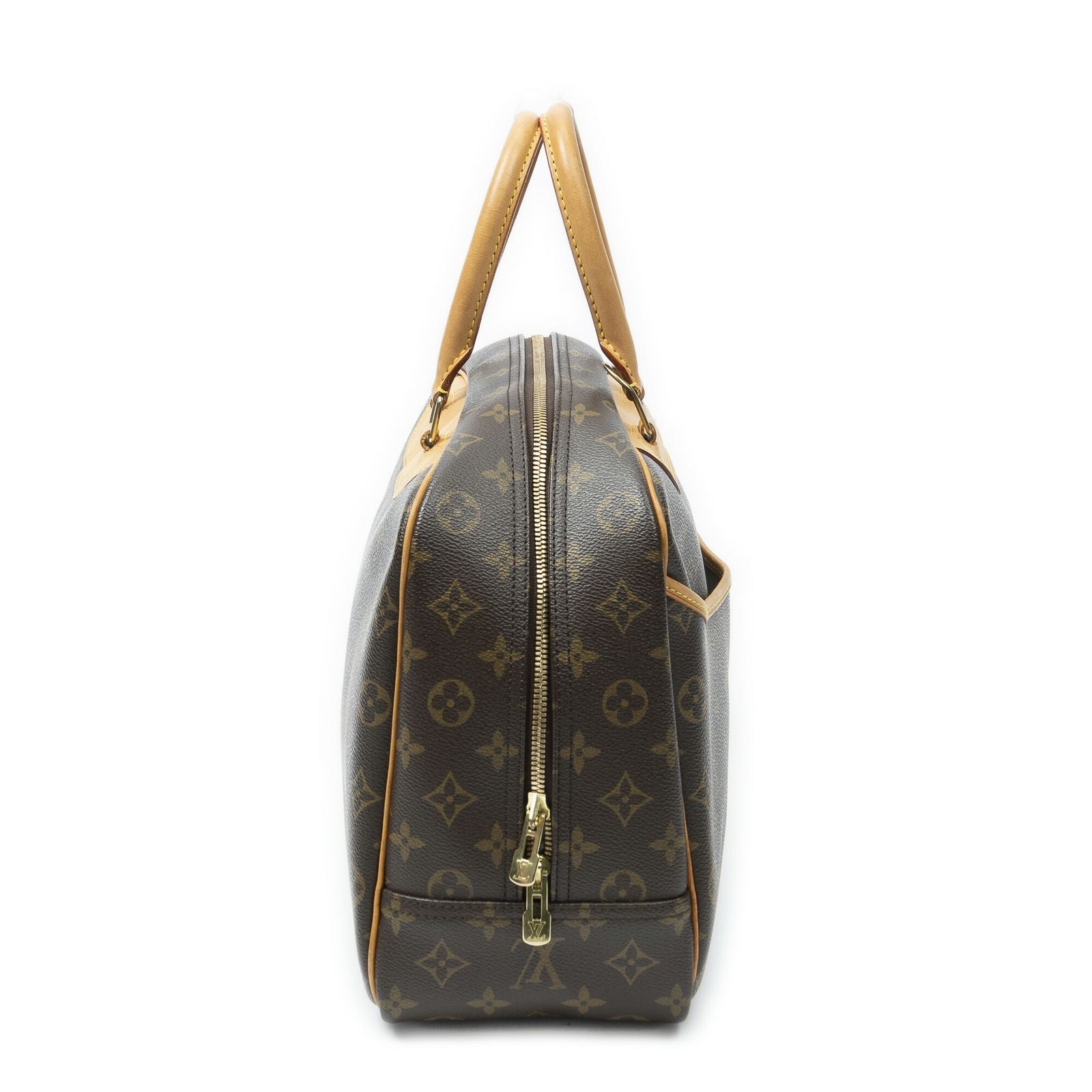 Louis Vuitton Deauville Brown Monogram Canvas Handbag — view 4