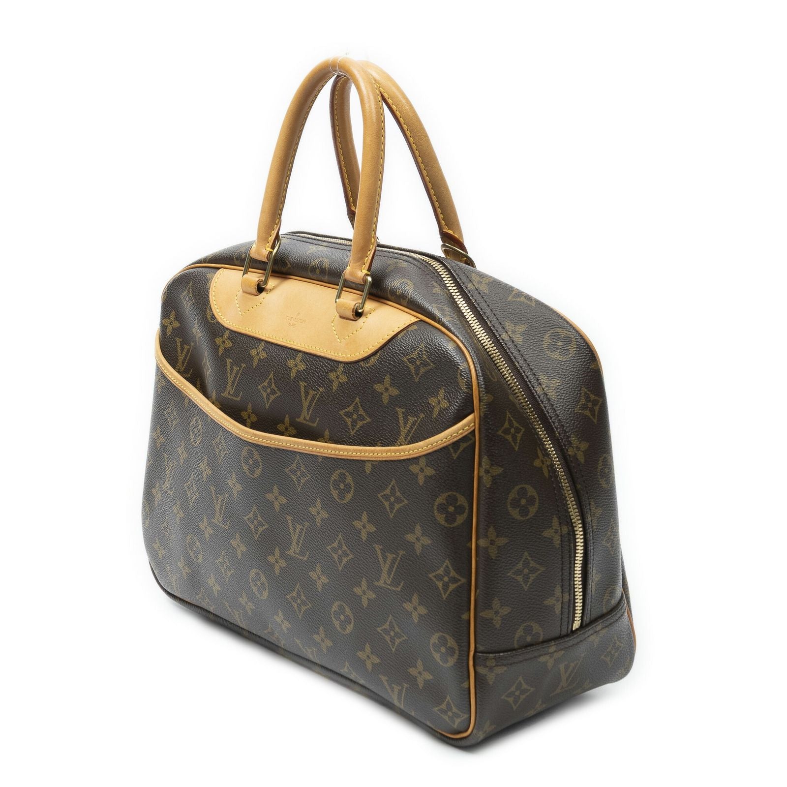 Louis Vuitton Deauville Brown Monogram Canvas Handbag — view 2