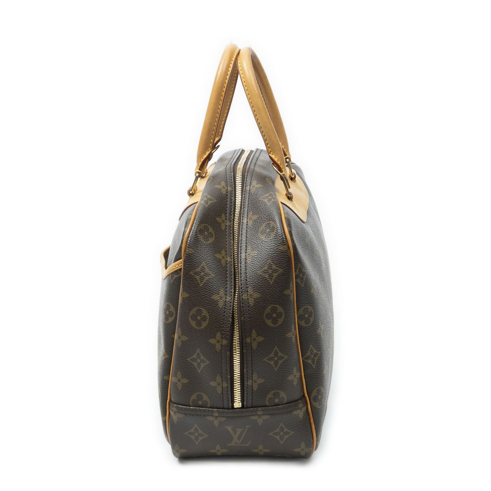 Louis Vuitton Deauville Brown Monogram Canvas Handbag — view 3