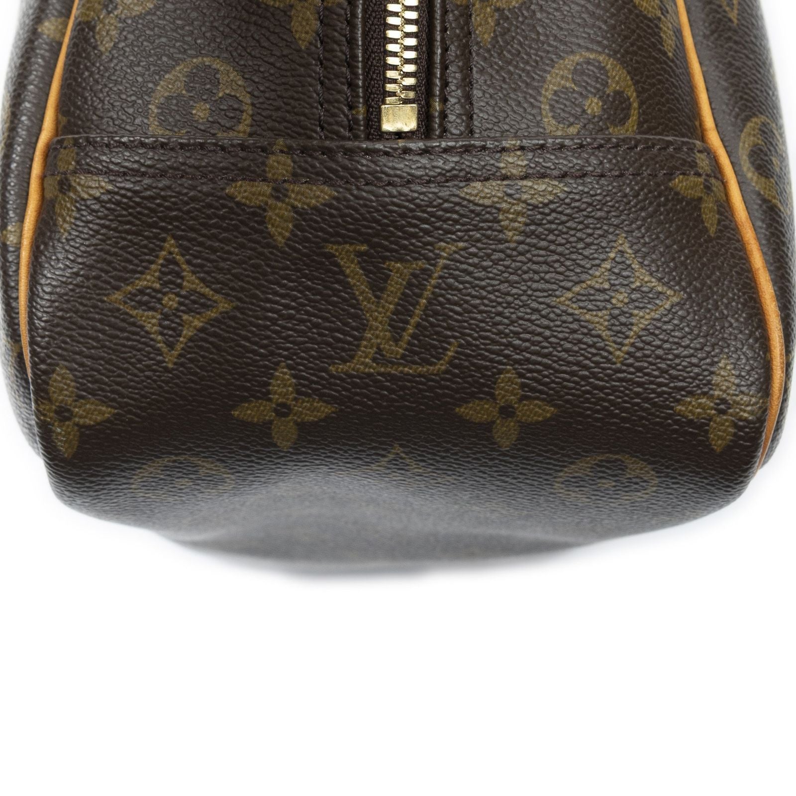 Louis Vuitton Deauville Brown Monogram Canvas Handbag — view 7