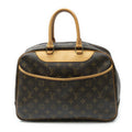 Louis Vuitton Deauville Brown Monogram Canvas Handbag