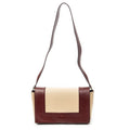 Celine Frame Cross Belt Bag Beige Red Calfskin Leather