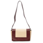 Celine Frame Cross Belt Bag Beige Red Calfskin Leather — view 5