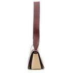 Celine Frame Cross Belt Bag Beige Red Calfskin Leather — view 3