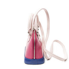 Louis Vuitton Alma Pink Blue Epi Handbag — view 3