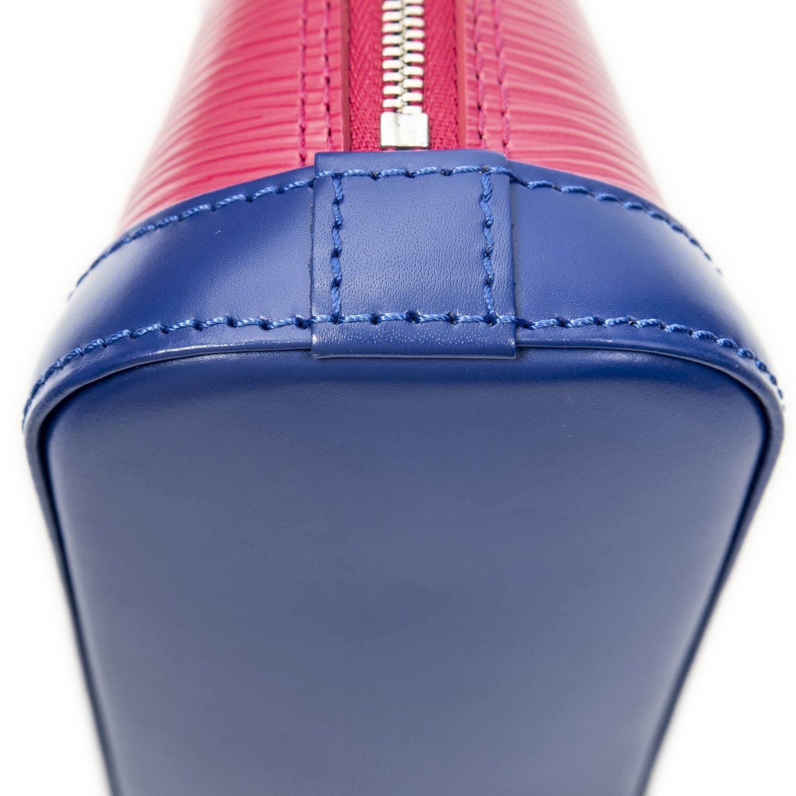 Louis Vuitton Alma Pink Blue Epi Handbag — view 7