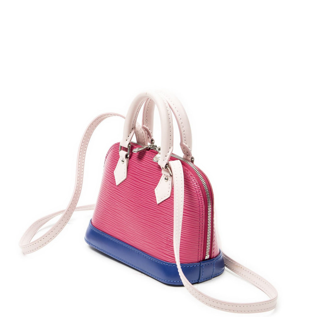 Louis Vuitton Alma Pink Blue Epi Handbag — view 2