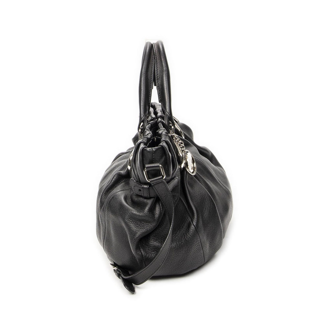 Celine Small Pop Tote Black Calfskin Leather — view 4