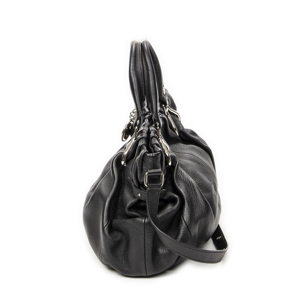 Celine Small Pop Tote Black Calfskin Leather — view 3