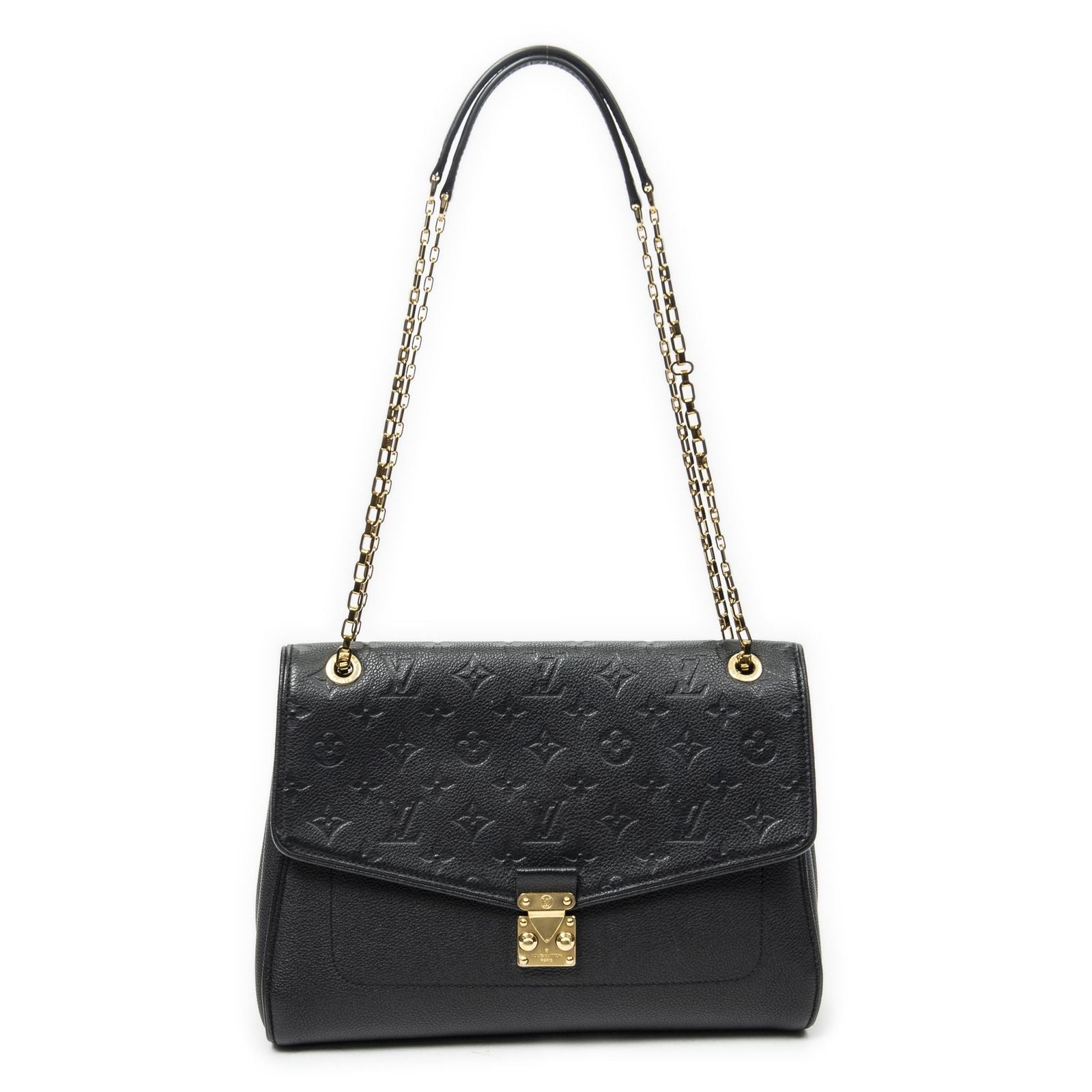 Louis Vuitton Saint Germainblack Monogram Empreinte Messenger