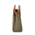Celine Micro Luggage Brown Green Canvas — view 4