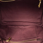 Prada Large Rhinestone Canapa Tote Burgundy Studded Canvas — view 9