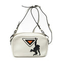 Prada Monki Pattern Camera Bag Ivory Calfskin Leather