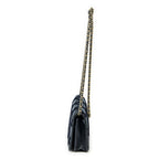 Chanel CC Wallet on Chain Navy Quilted Velvet — view 3