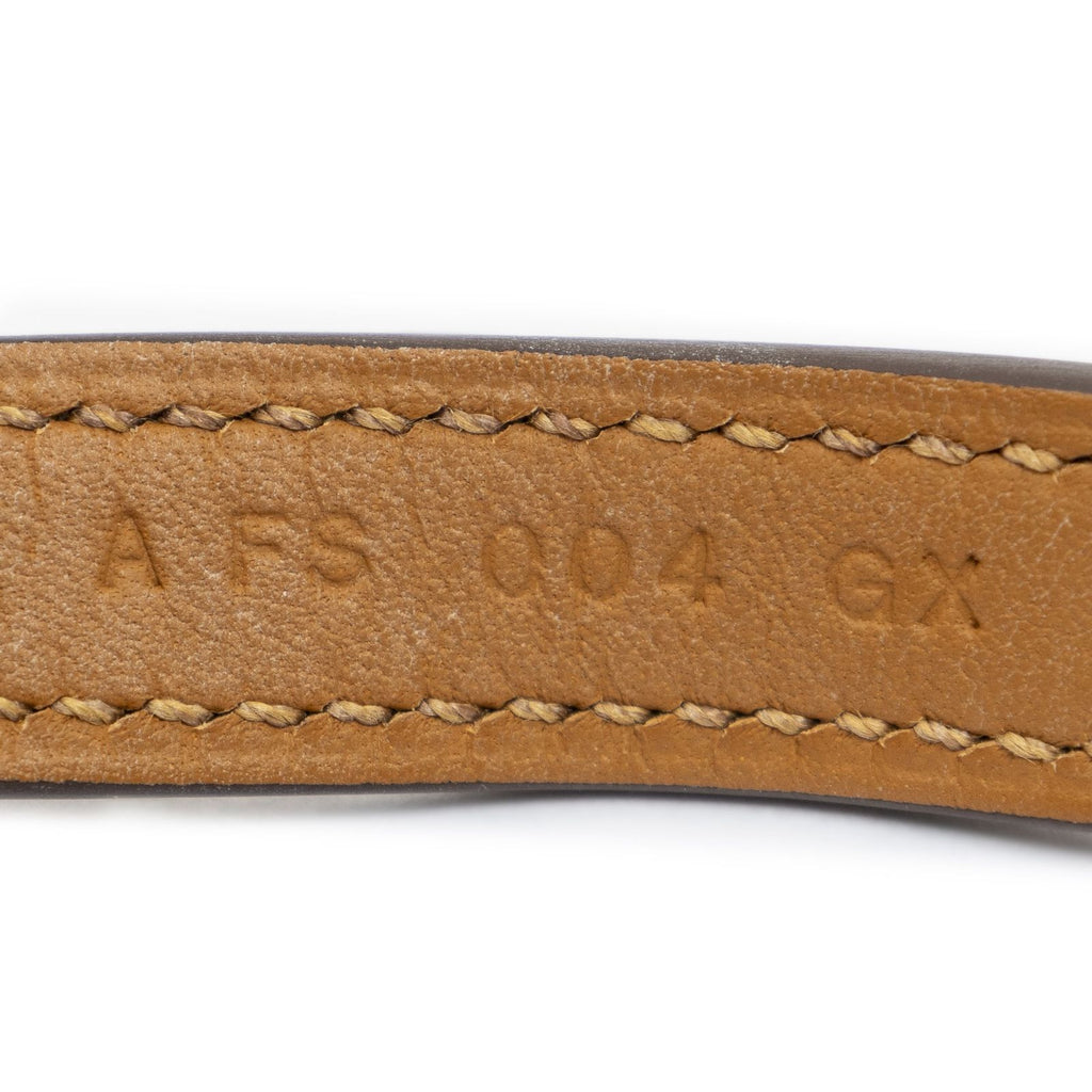 Hermes Rivale Double Tour Bracelet Etoupe Gray Swift Leather — view 4