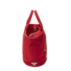 Prada Canapa Buckettote Red Canvas — view 4