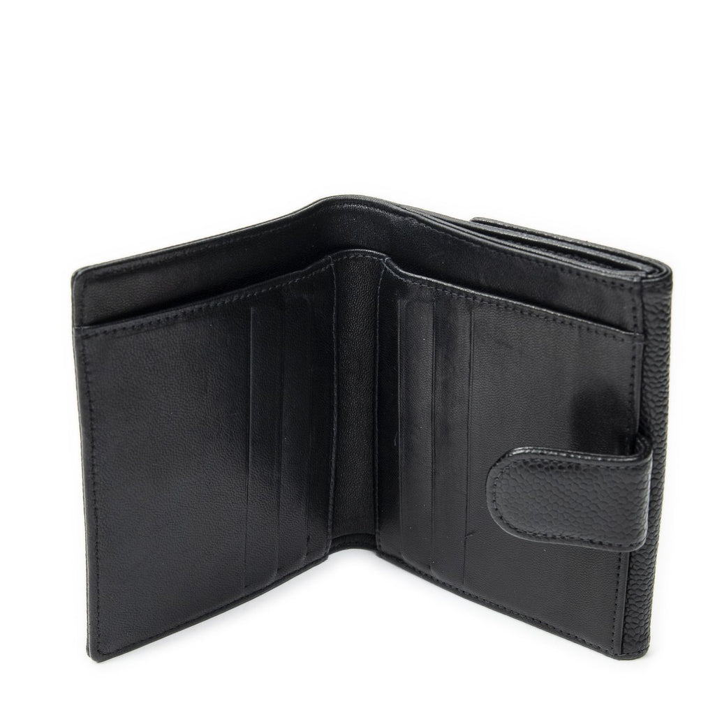 Chanel Timeless Bifold Wallet Black Caviar Leather — view 4