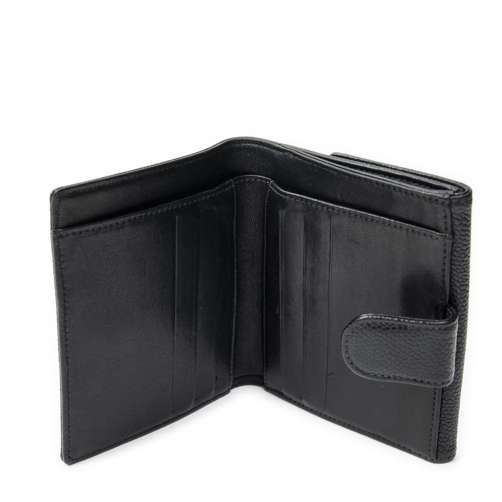 Chanel Timeless Bifold Wallet Black Caviar Leather — view 4