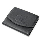 Chanel Timeless Bifold Wallet Black Caviar Leather