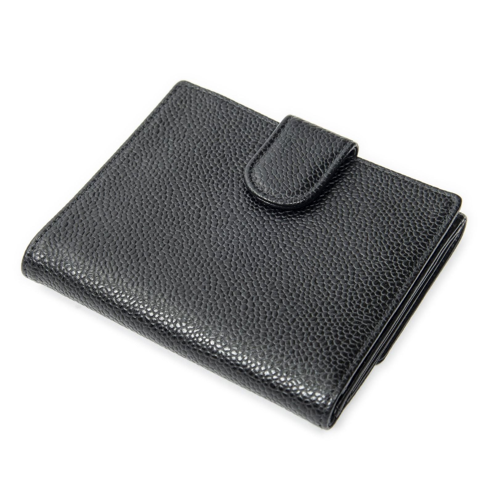 Chanel Timeless Bifold Wallet Black Caviar Leather — view 2