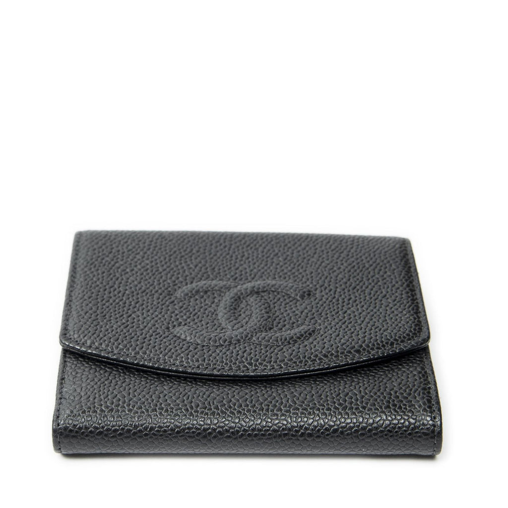 Chanel Timeless Bifold Wallet Black Caviar Leather — view 3