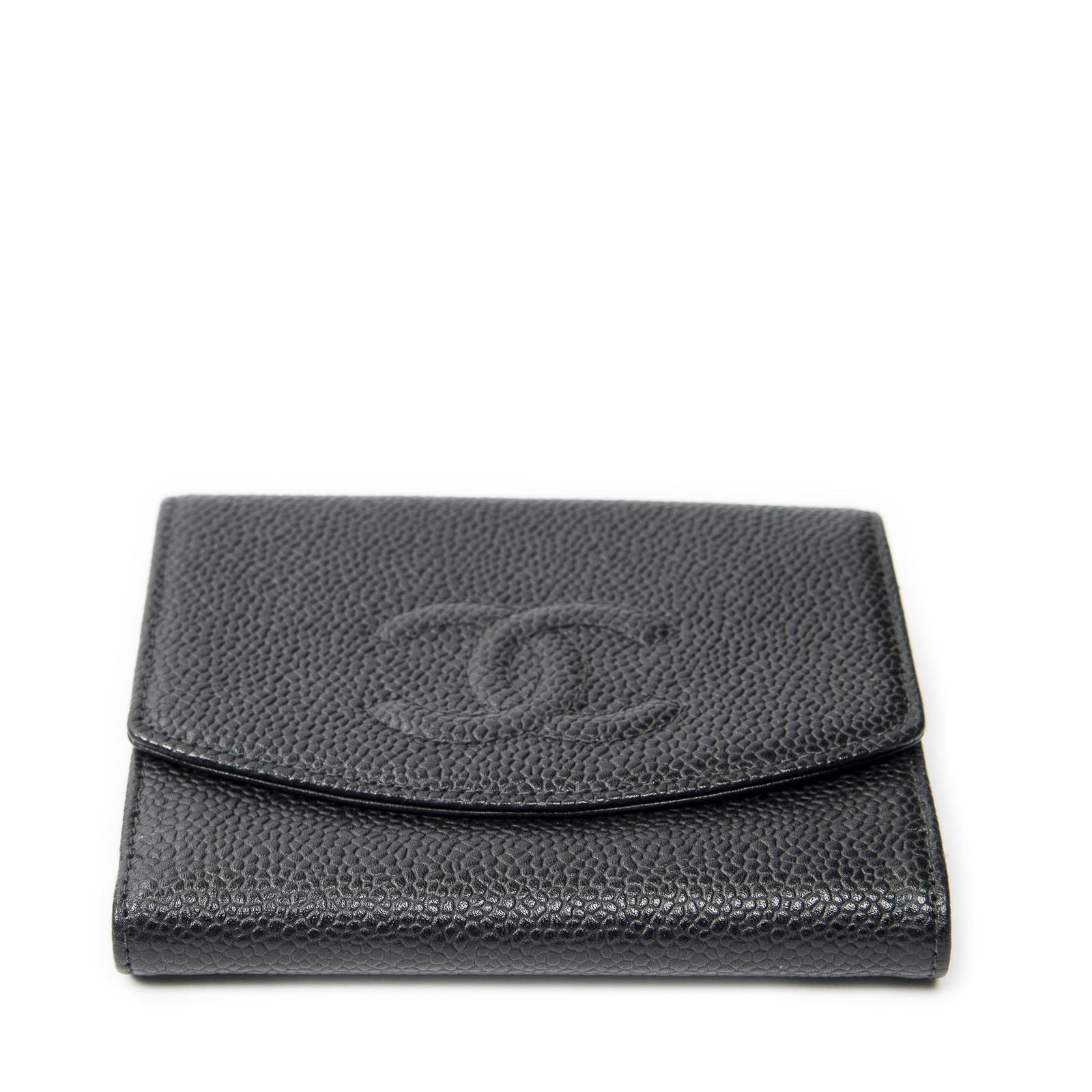 Chanel Timeless Bifold Wallet Black Caviar Leather — view 3