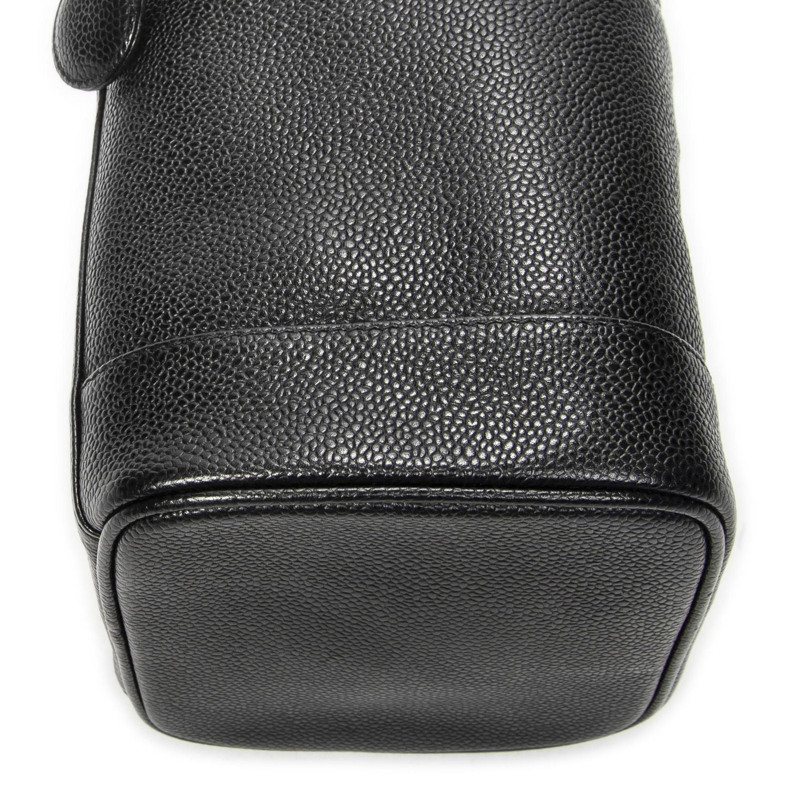 Chanel Timeless Tall Vanity Case Black Caviar Leather — view 7