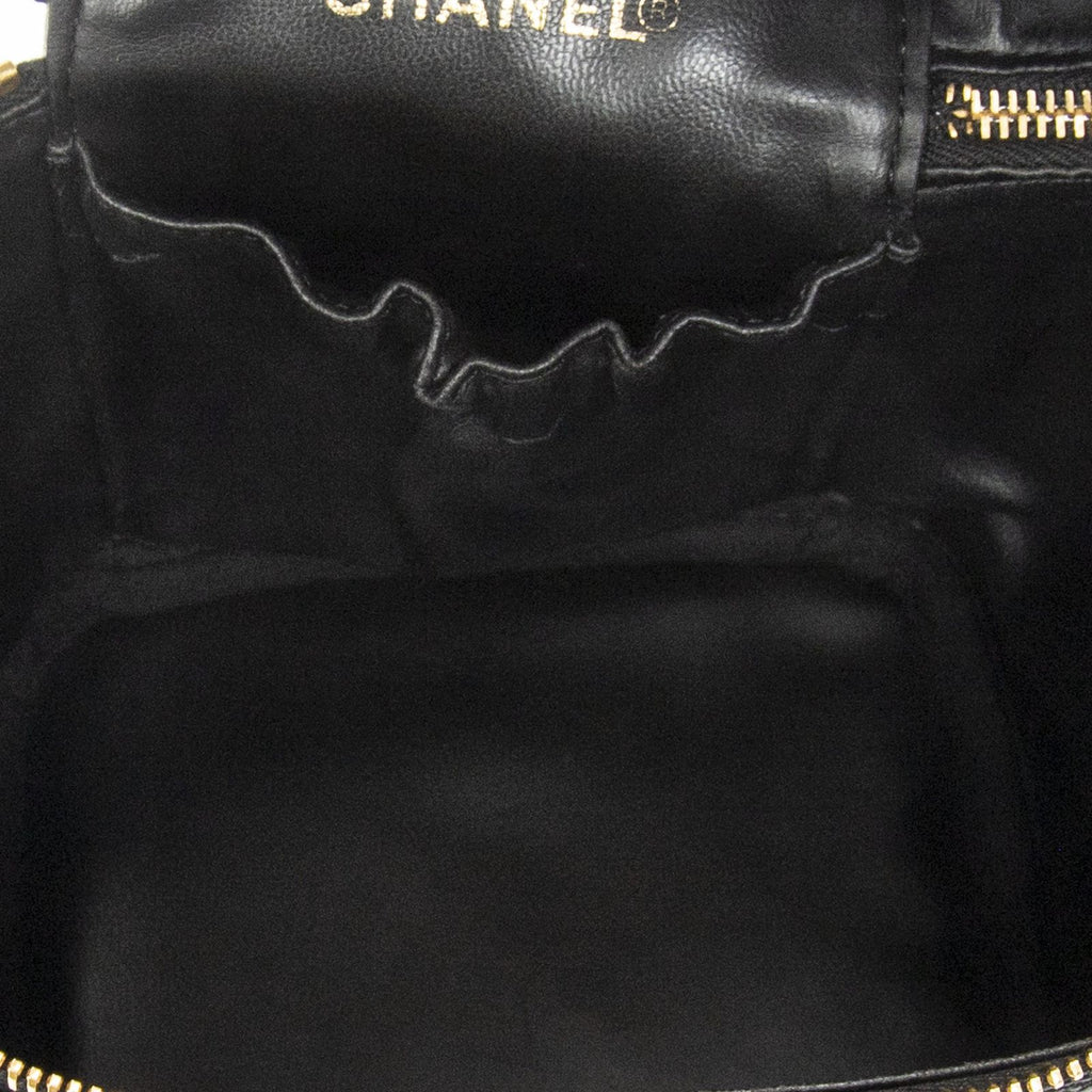 Chanel Timeless Tall Vanity Case Black Caviar Leather — view 9