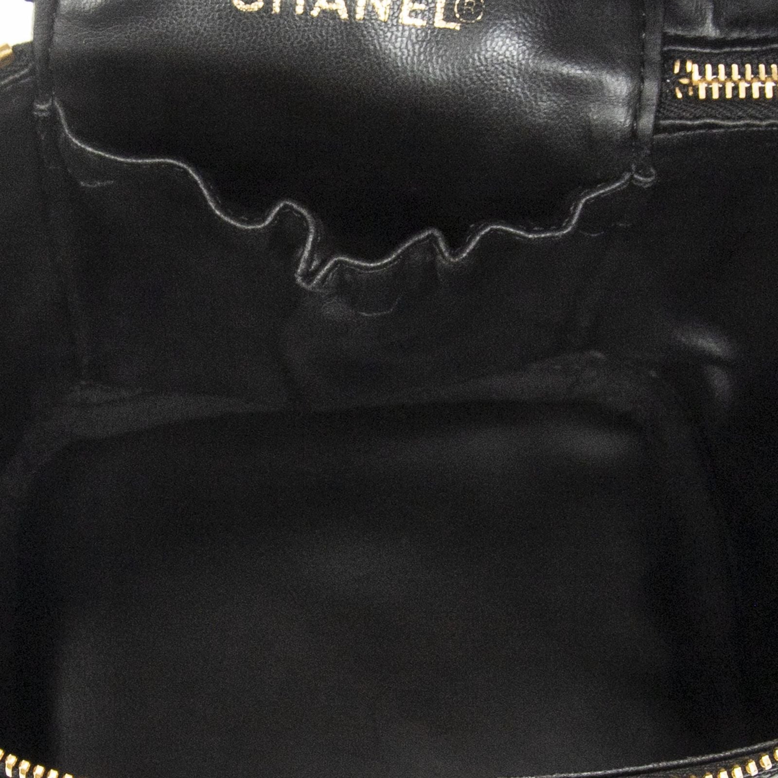 Chanel Timeless Tall Vanity Case Black Caviar Leather — view 9