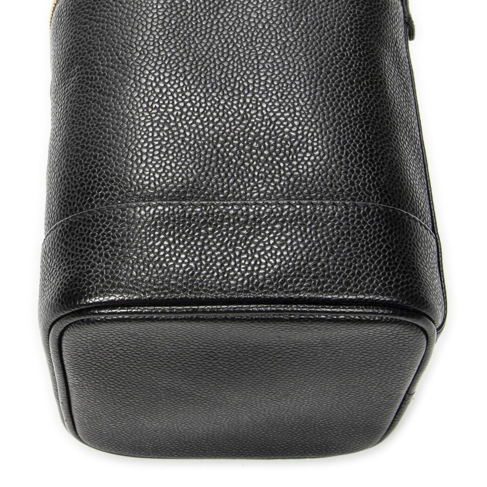 Chanel Timeless Tall Vanity Case Black Caviar Leather — view 8