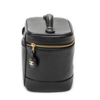 Chanel Timeless Tall Vanity Case Black Caviar Leather — view 4