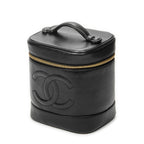 Chanel Timeless Tall Vanity Case Black Caviar Leather — view 2