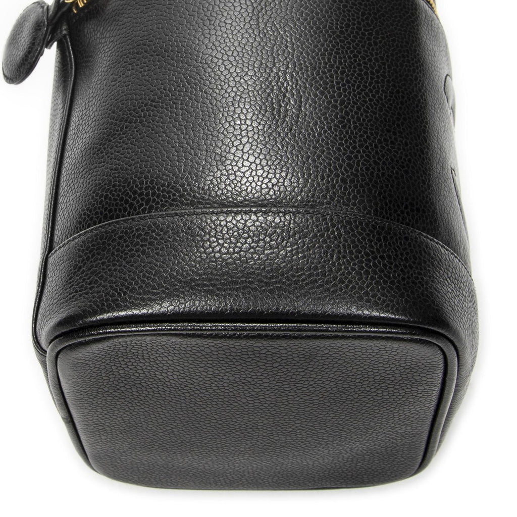 Chanel Timeless Tall Vanity Case Black Caviar Leather — view 7