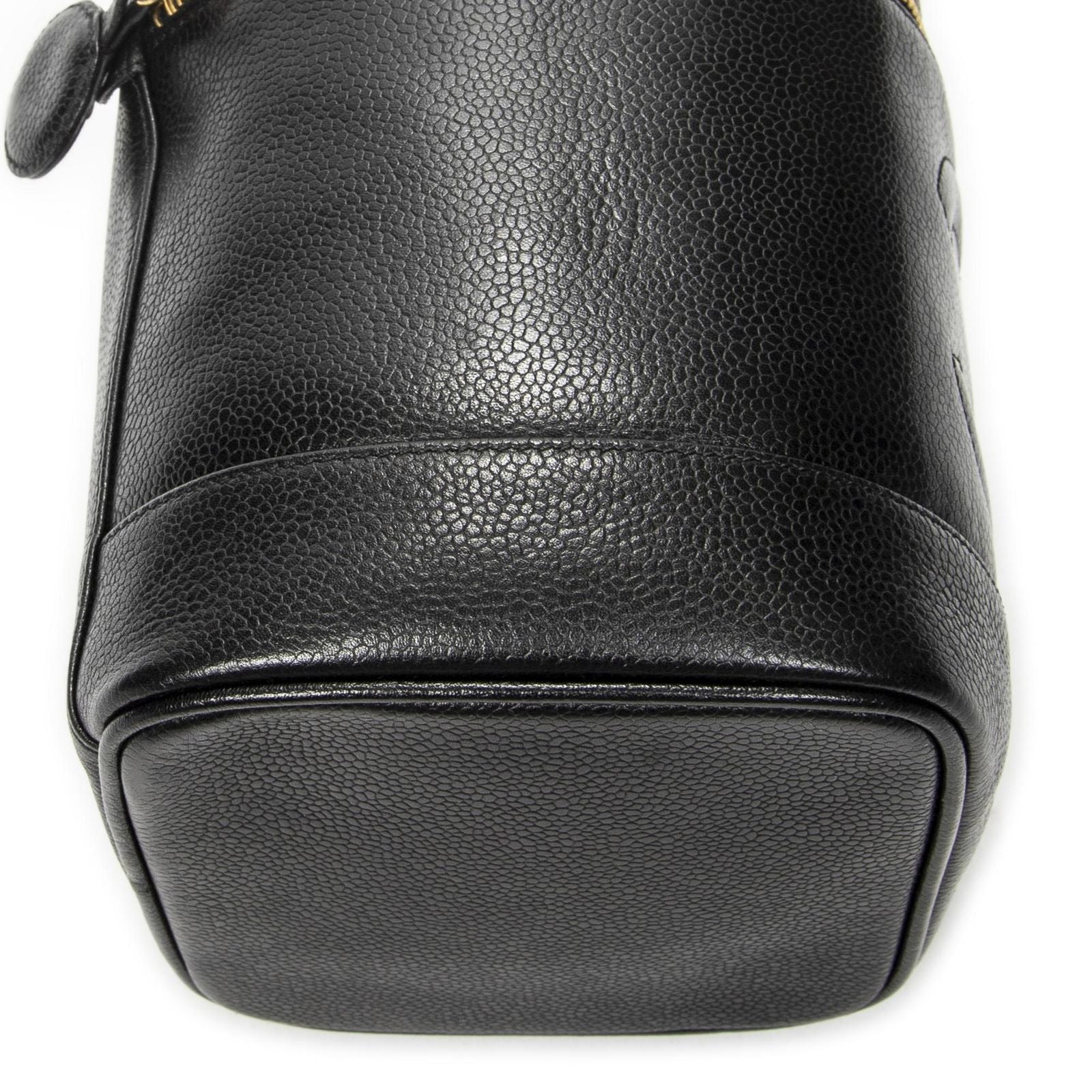 Chanel Timeless Tall Vanity Case Black Caviar Leather — view 7