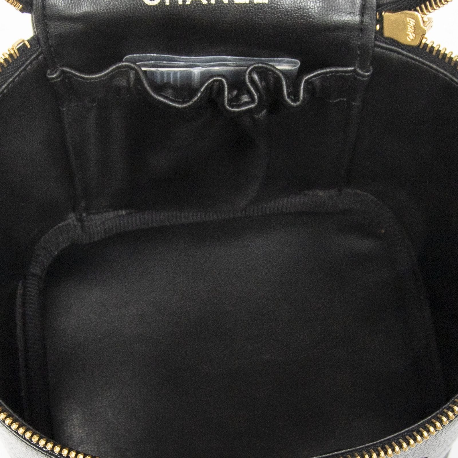 Chanel Timeless Tall Vanity Case Black Caviar Leather — view 9