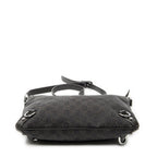 Gucci Abbey D Ring Crossbody Dark Brown GG Denim Canvas — view 6