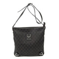 Gucci Abbey D Ring Crossbody Dark Brown GG Denim Canvas