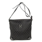 Gucci Abbey D Ring Crossbody Dark Brown GG Denim Canvas