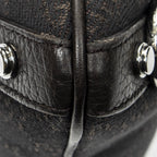 Gucci Abbey D Ring Crossbody Dark Brown GG Denim Canvas — view 7