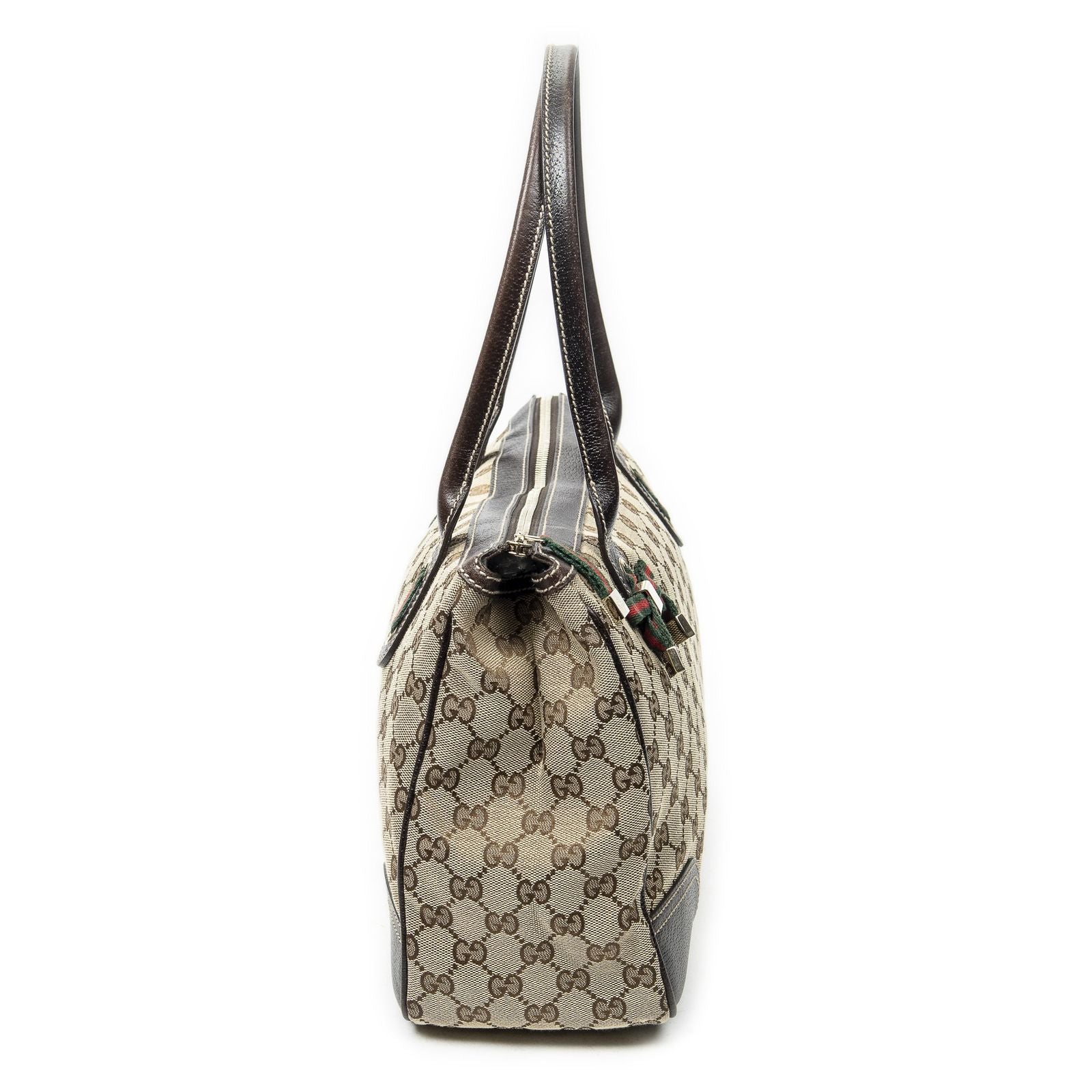 Gucci Princi Tote Brown Beige GG Canvas — view 4