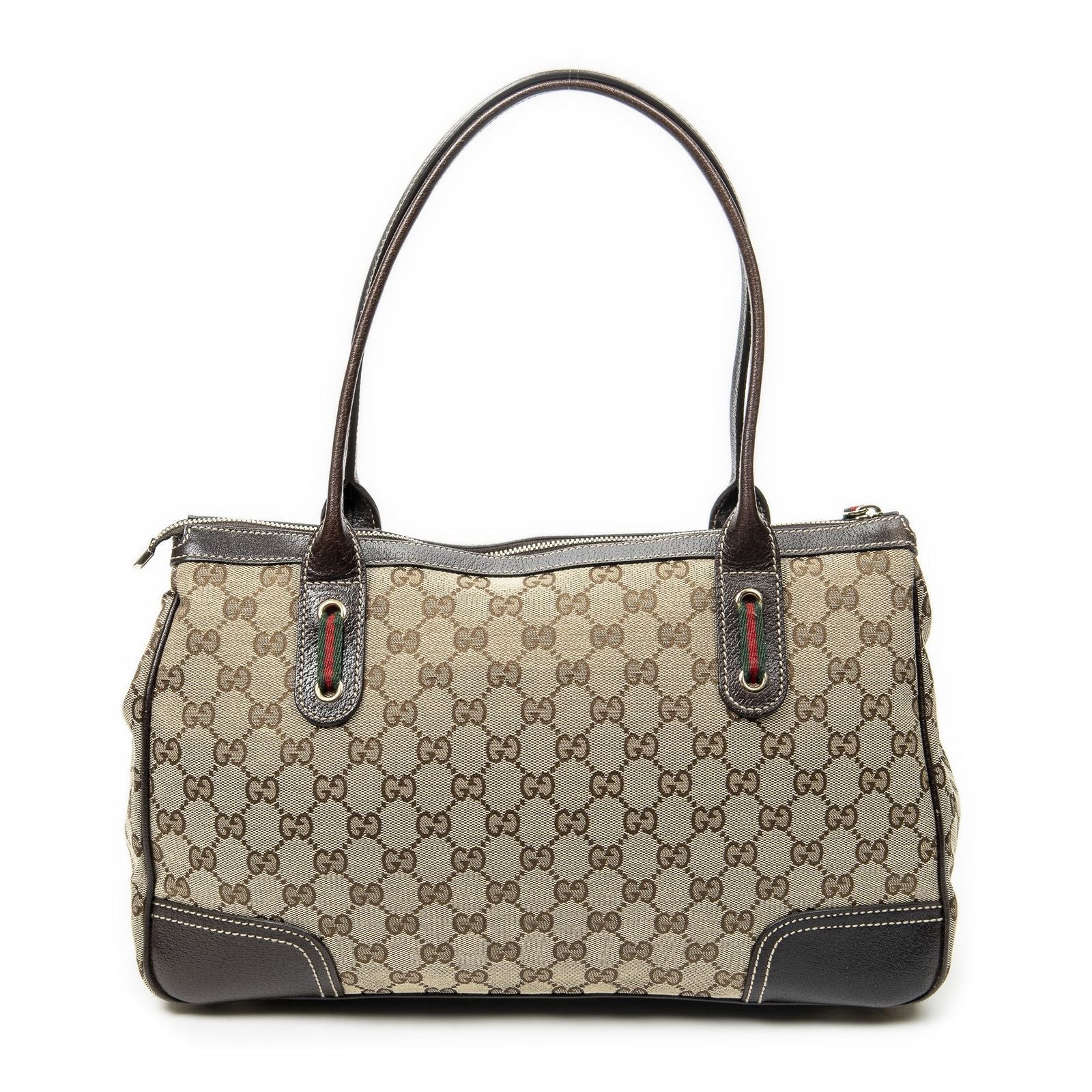 Gucci Princi Tote Brown Beige GG Canvas — view 5
