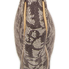Dior Mini Saddle Pochette Brown Beige Trotter Pattern Canvas Pouch — view 8