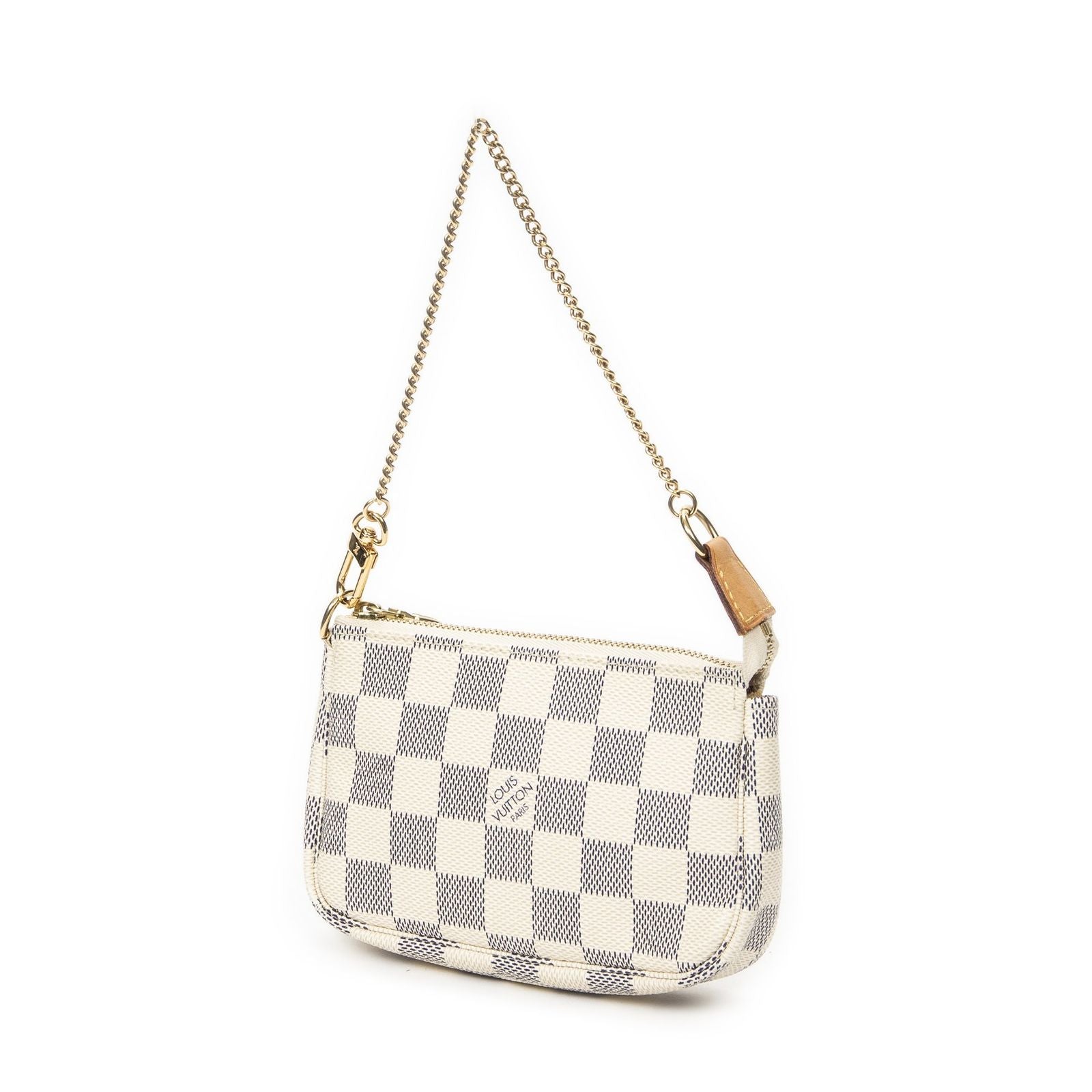 Louis Vuitton Mini Pochette Ivory Damier Azur — view 2