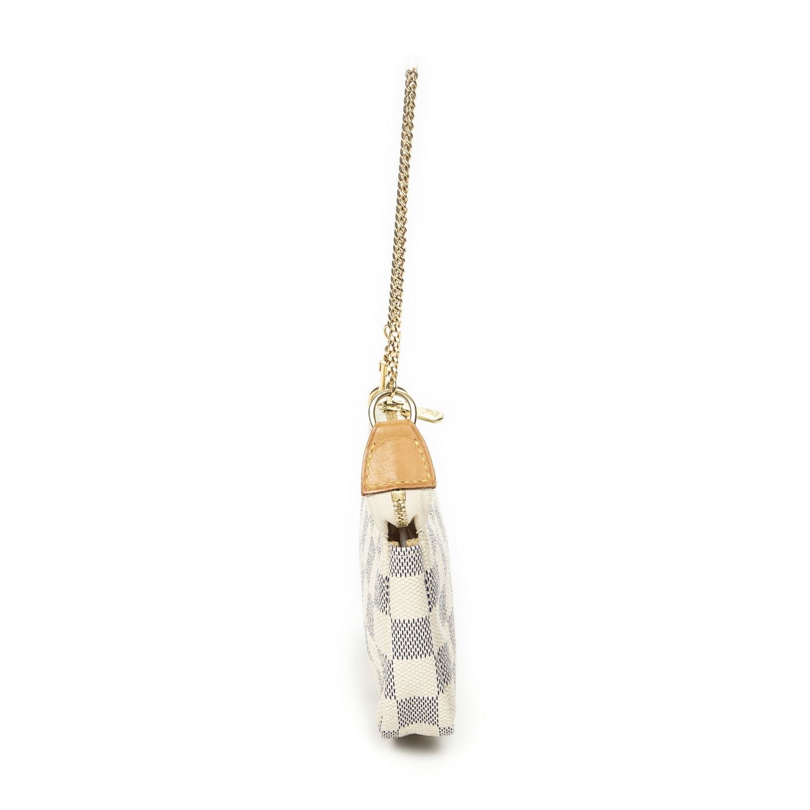 Louis Vuitton Mini Pochette Ivory Damier Azur — view 3