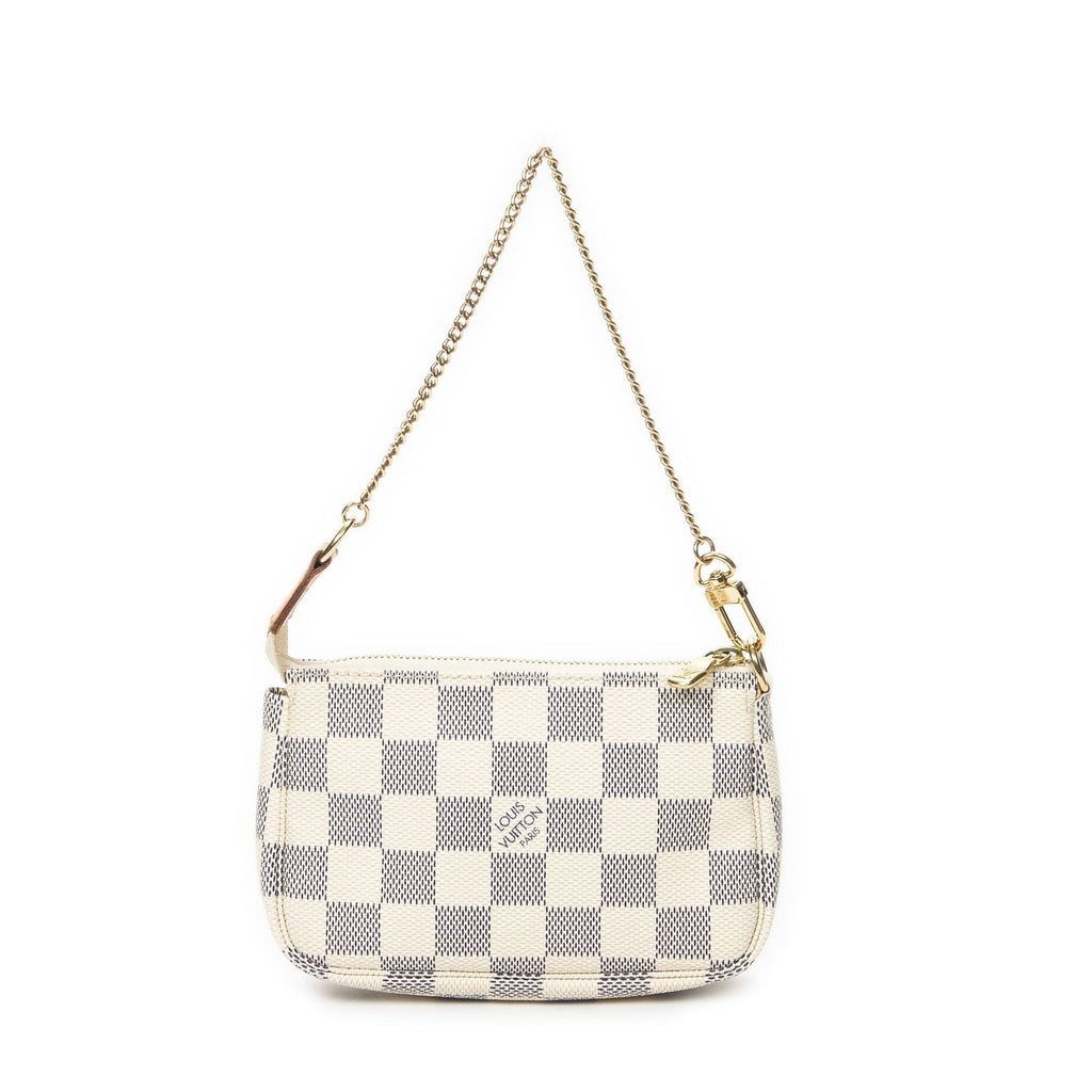 Louis Vuitton Mini Pochette Ivory Damier Azur — view 5